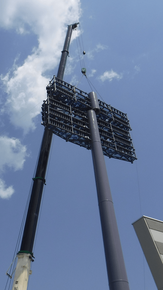 鉄塔建て込み状況